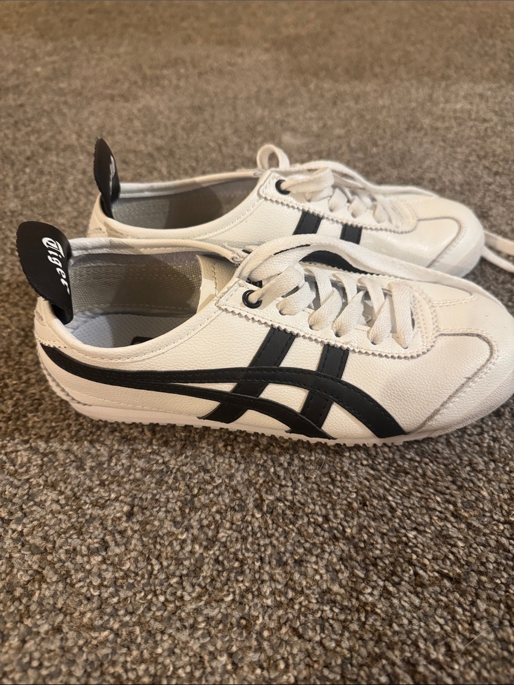 Onitsuka Tiger by Asics White and Black Mexico 66 Sneakers